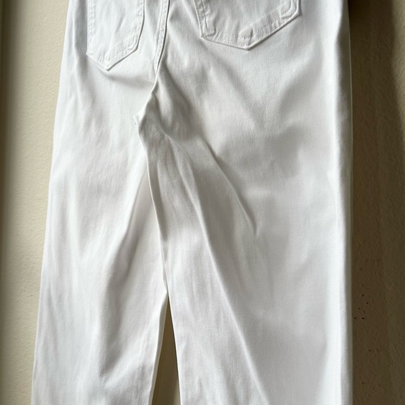 Spanx 20312R Stretch Twill Cropped Wide Leg Khaki pull on ankle Pants White Sz M - Picture 11 of 16